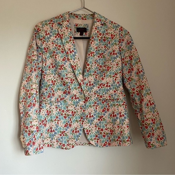 J. CREW x LIBERTY LONDON Campbell Blazer Size 6 - Picture 4 of 10